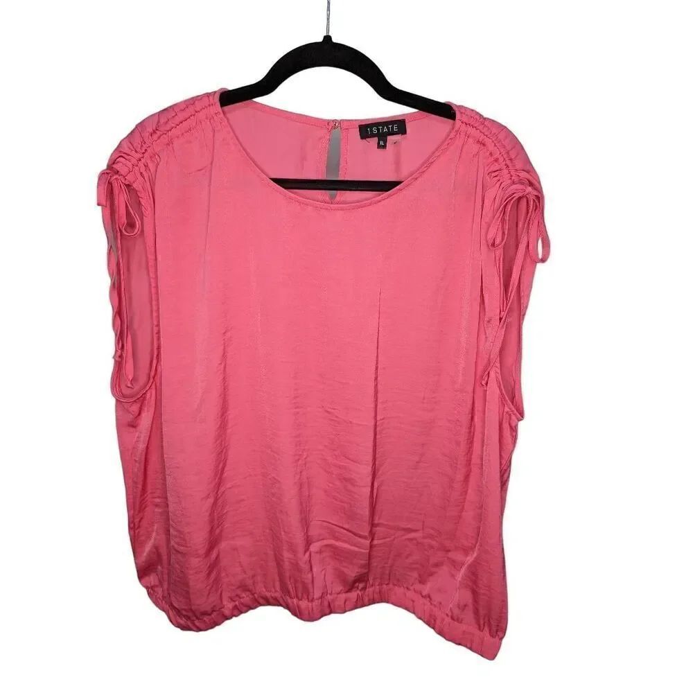 1. State Pink with Ruche Sholders Women Size XL